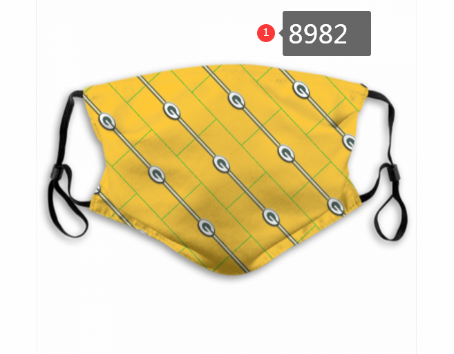 2020 NFL Green Bay Packers #4 Dust mask with filter->nfl dust mask->Sports Accessory